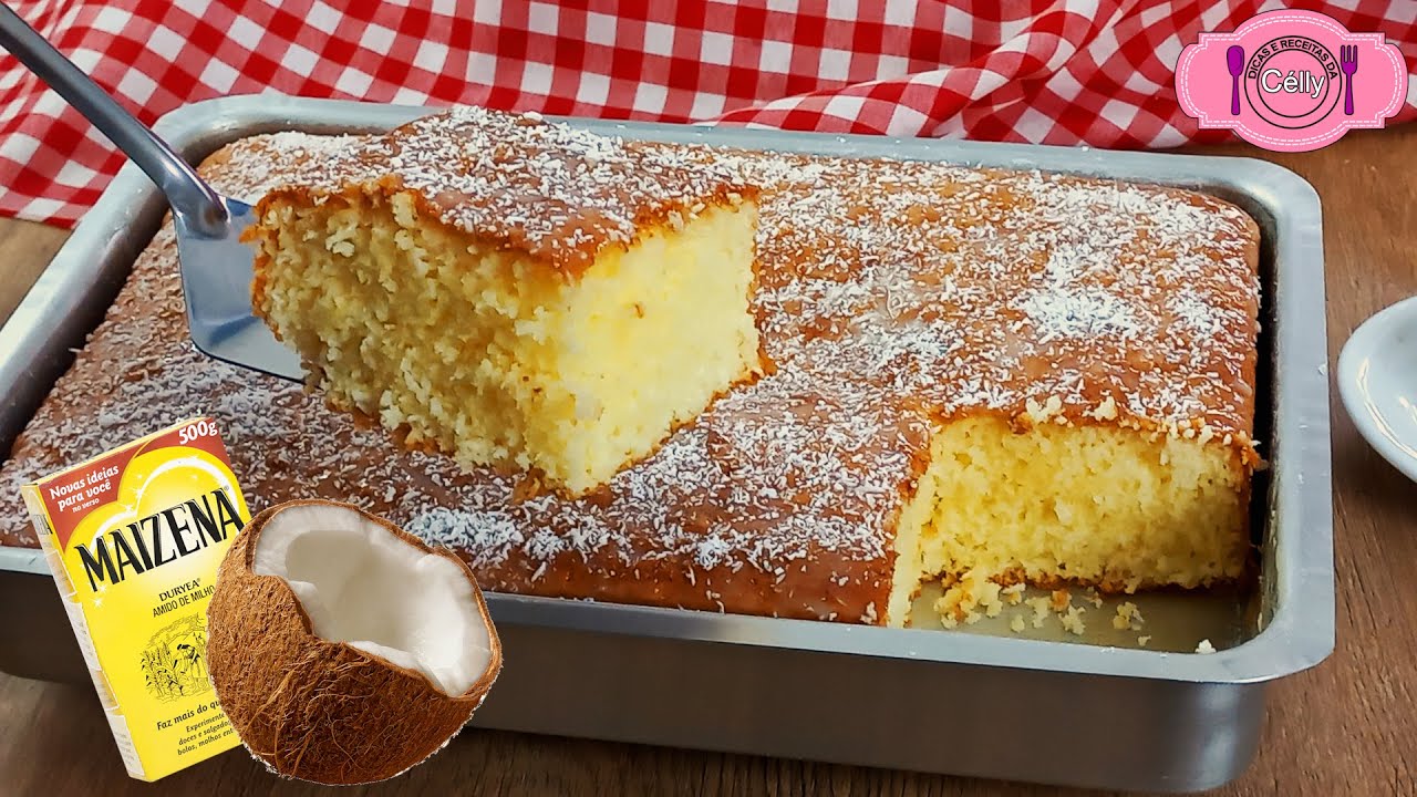 Bolo De Maizena Coco Fofinho E Saboroso