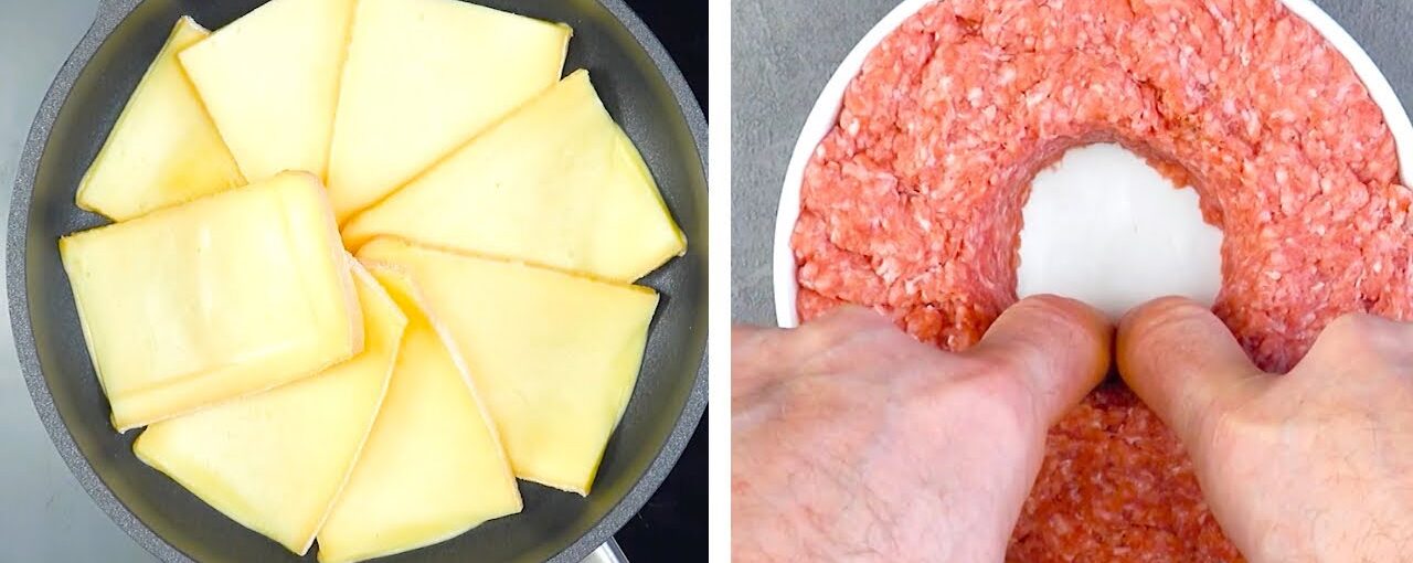 Coloque queijo Raclette na frigideira. Depois aprecie o melhor hambúrguer de todos os tempos