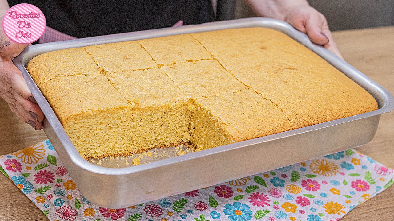 Bolo de fubá fofinho - Receita Petitchef