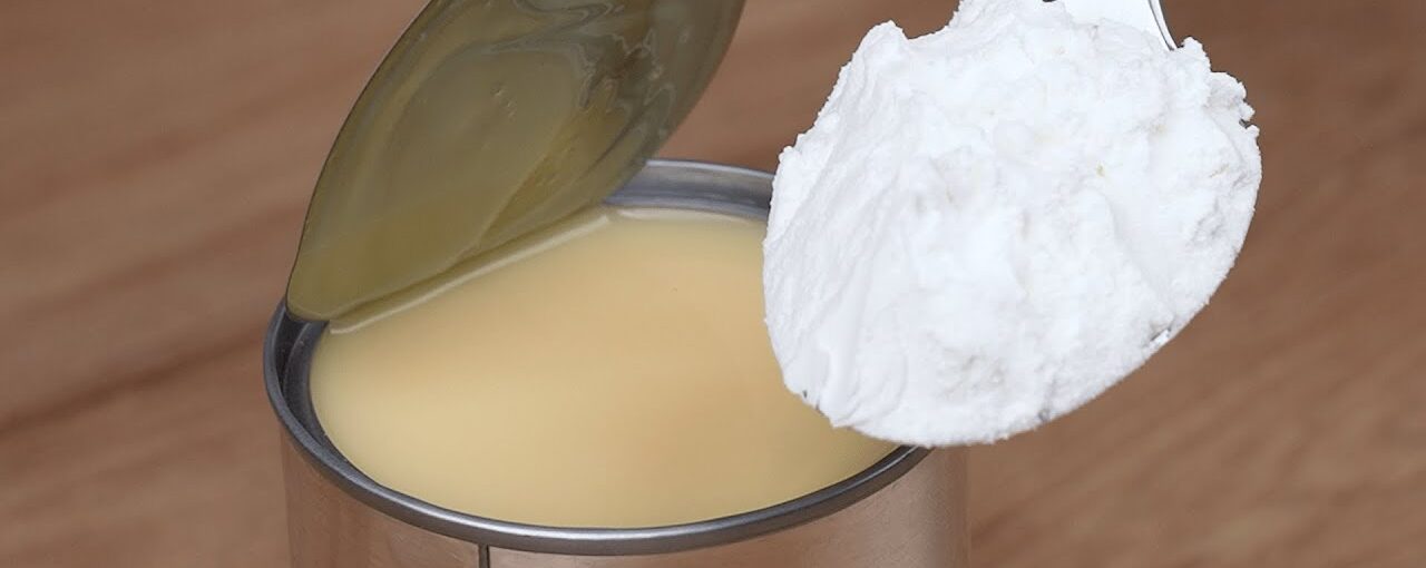 Misture o leite condensado com o amido de milho, você ficará surpreso com o resultado!