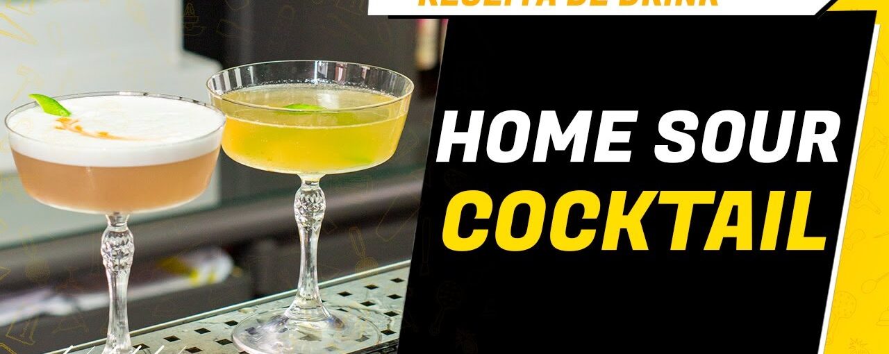 HOME SOUR COCKTAIL 🌸🍋 | Bartender Store