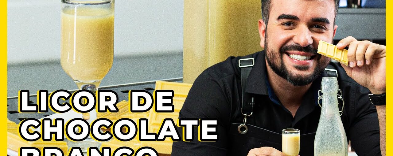 Aprenda a receita do MELHOR LICOR DE CHOCOLATE BRANCO | Prepare drinks deliciosos | Bartender Store