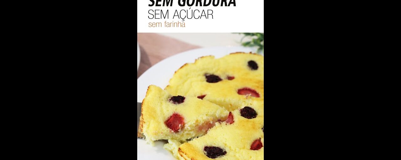 TORTA DOCE sem açúcar /sem gordura/sem farinha #shorts
