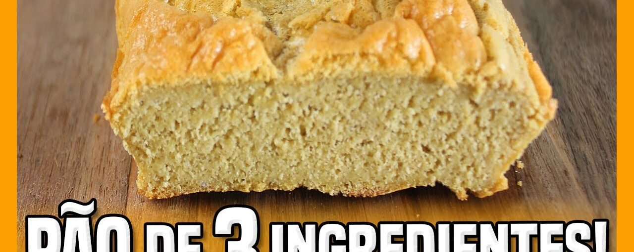 PÃO DE 3 INGREDIENTES | Receita Que Não Engorda para Substituir o Pão no Café da Manhã!