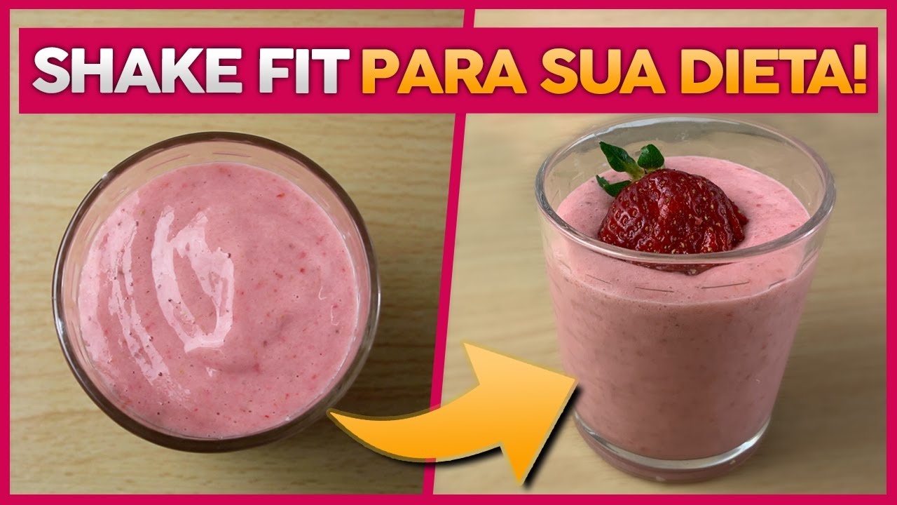 Shake De Morango Saud Vel E F Cil Receita Fit Sem A Car Super Cremoso E Delicioso