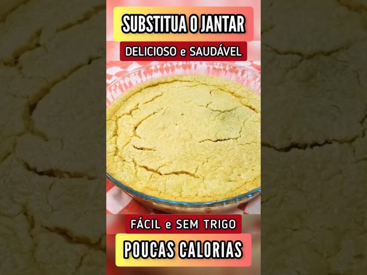 DELÍCIA com POUCAS CALORIAS e SEM FARINHA - Mata a fome por horas! Fác