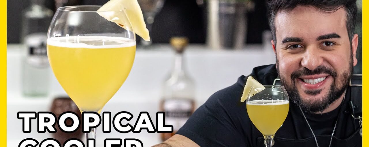 TROPICAL COOLER | Drink com frutas amarelas e rum que vai te conquistar! | BARTENDER STORE