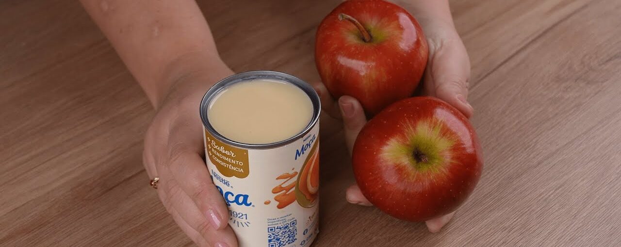 Misture duas maçãs com leite condensado e fique surpreso com o resultado