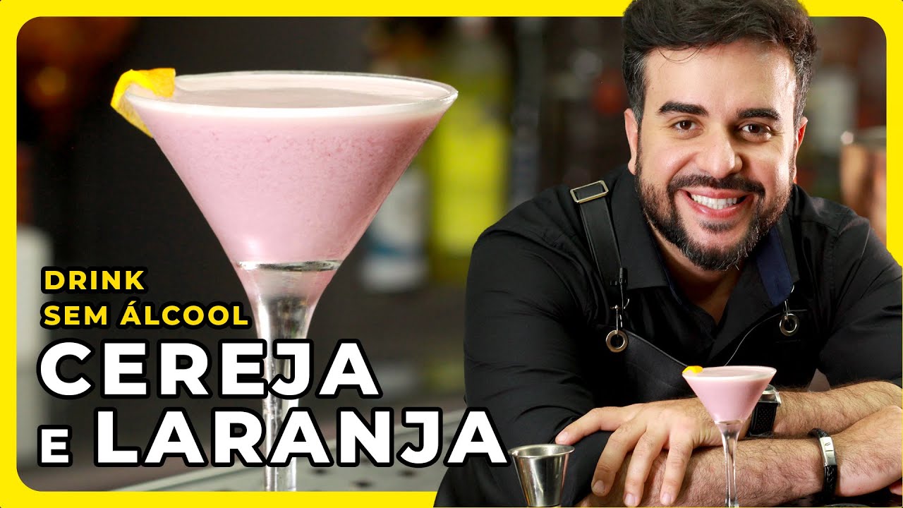 Receita de Aprenda a preparar um DRINK SEM ÁLCOOL de Cereja e Laranja ...